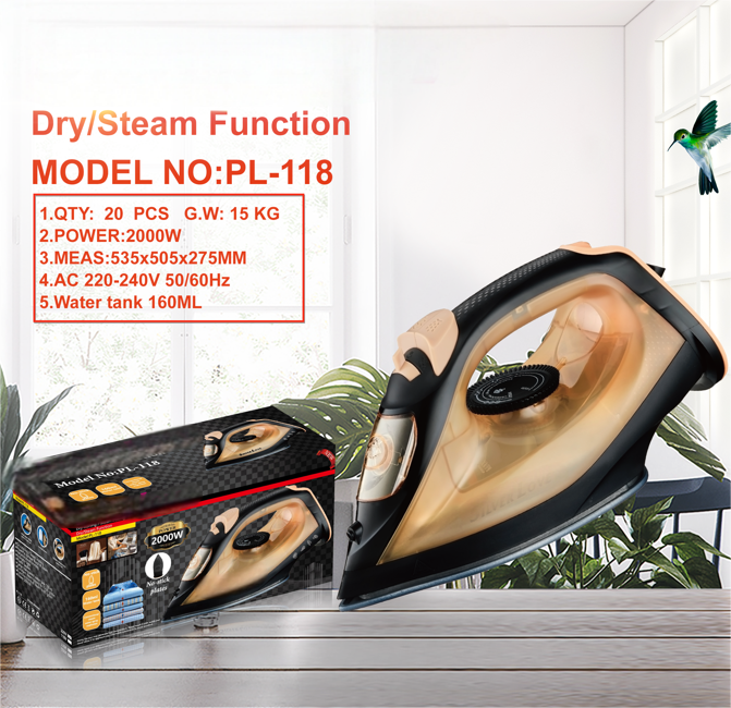 SteamMaster Pro Series Steam & Dry Iron — 1000W–2200W - Image 4