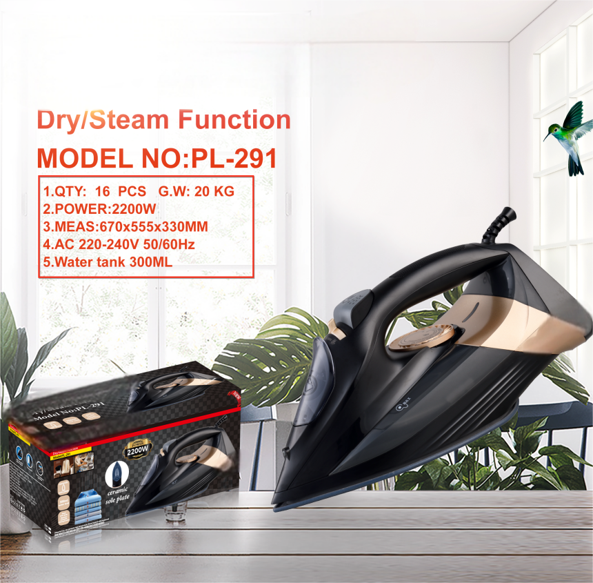 SteamMaster Pro Series Steam & Dry Iron — 1000W–2200W - Image 5
