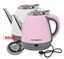 Compact Electric Kettle with Thickened Butterfly Base – Pink