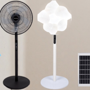 FS-338 16-Inch Solar Rechargeable Stand Fan with Remote Control