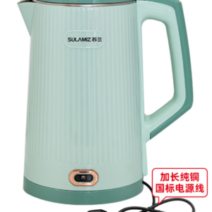 Modern Electric Kettle with Ribbed Body & Illuminated Indicator – 2 Colors