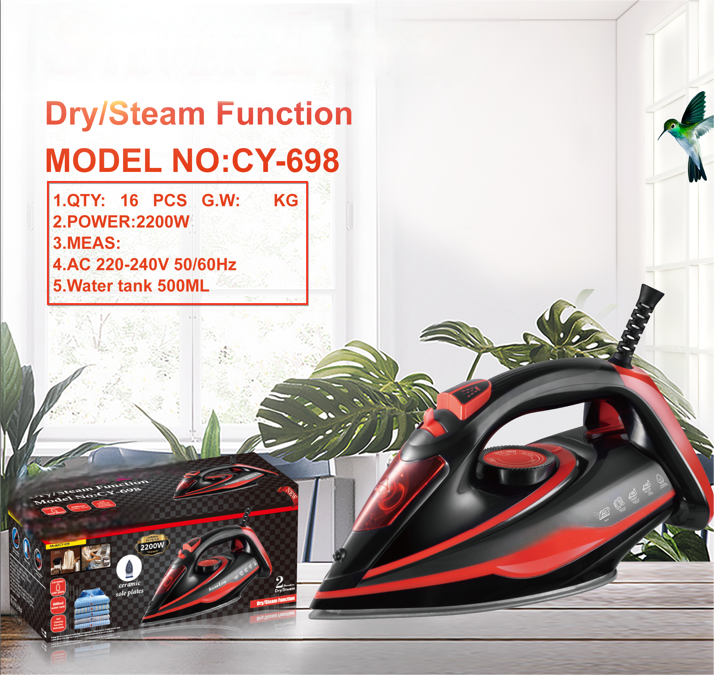SteamMaster Pro Series Steam & Dry Iron — 1000W–2200W - Image 7