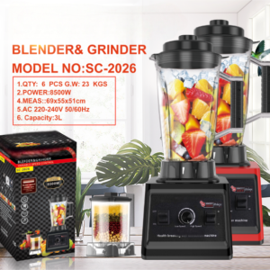 BlendMaster SC-2026 Commercial Blender & Grinder — 8500W