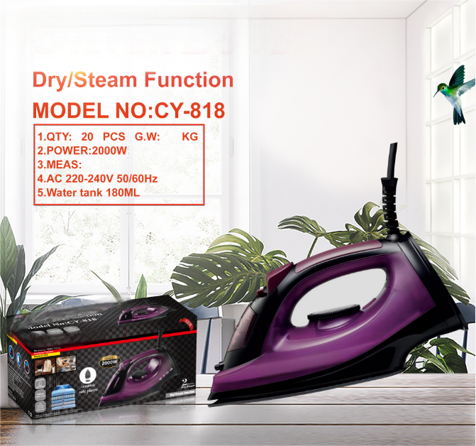 SteamMaster Pro Series Steam & Dry Iron — 1000W–2200W - Image 8