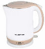 Compact Electric Kettle with Two-Tone Design – White & Beige