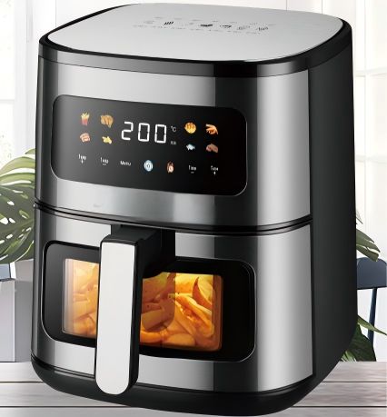 CrispMaster MS-3805DW 10L Digital Air Fryer with Viewing Window — 1500W