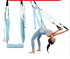Aerial Yoga Hammock with Handle – Adjustable Stretching Strap for Flexibility & Rehabilitation