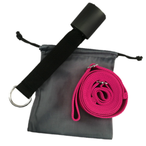 Leg Stretching Flexibility Strap with Door Anchor – Portable Leg Stretcher Trainer