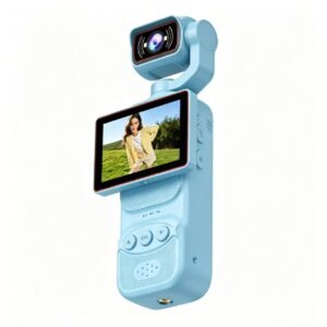 4K Pocket Vlogging Camera with 180° Rotating Lens and Flip Screen