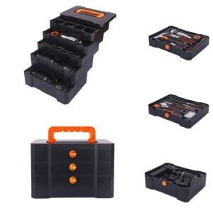 4-Drawer Stackable Modular Tool Box with Complete Tool Set