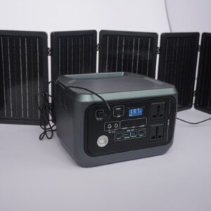 EcoVolt 300 Portable Solar Power Station with Foldable Solar Panel